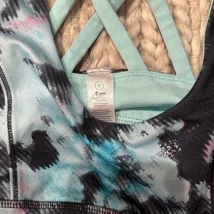 Ivivva Strappy Sports Bra - Black, Blue, and Pink